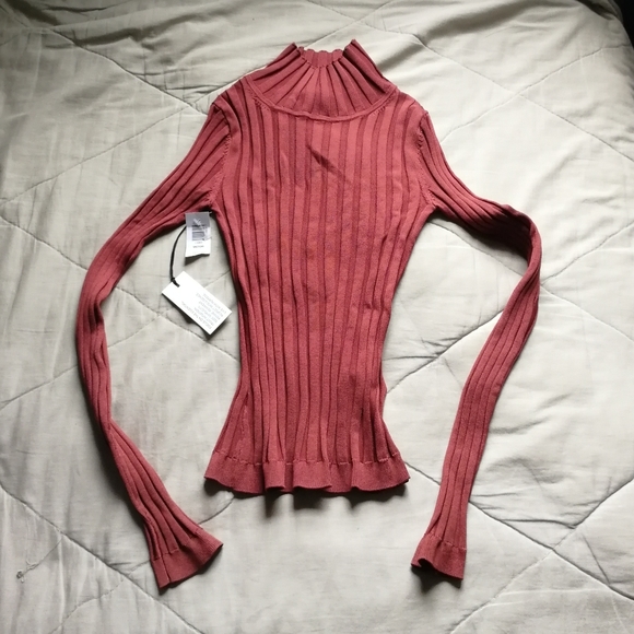 BABATON Victor Turtleneck Ribbed XXS Aritzia NWT - Picture 2 of 8